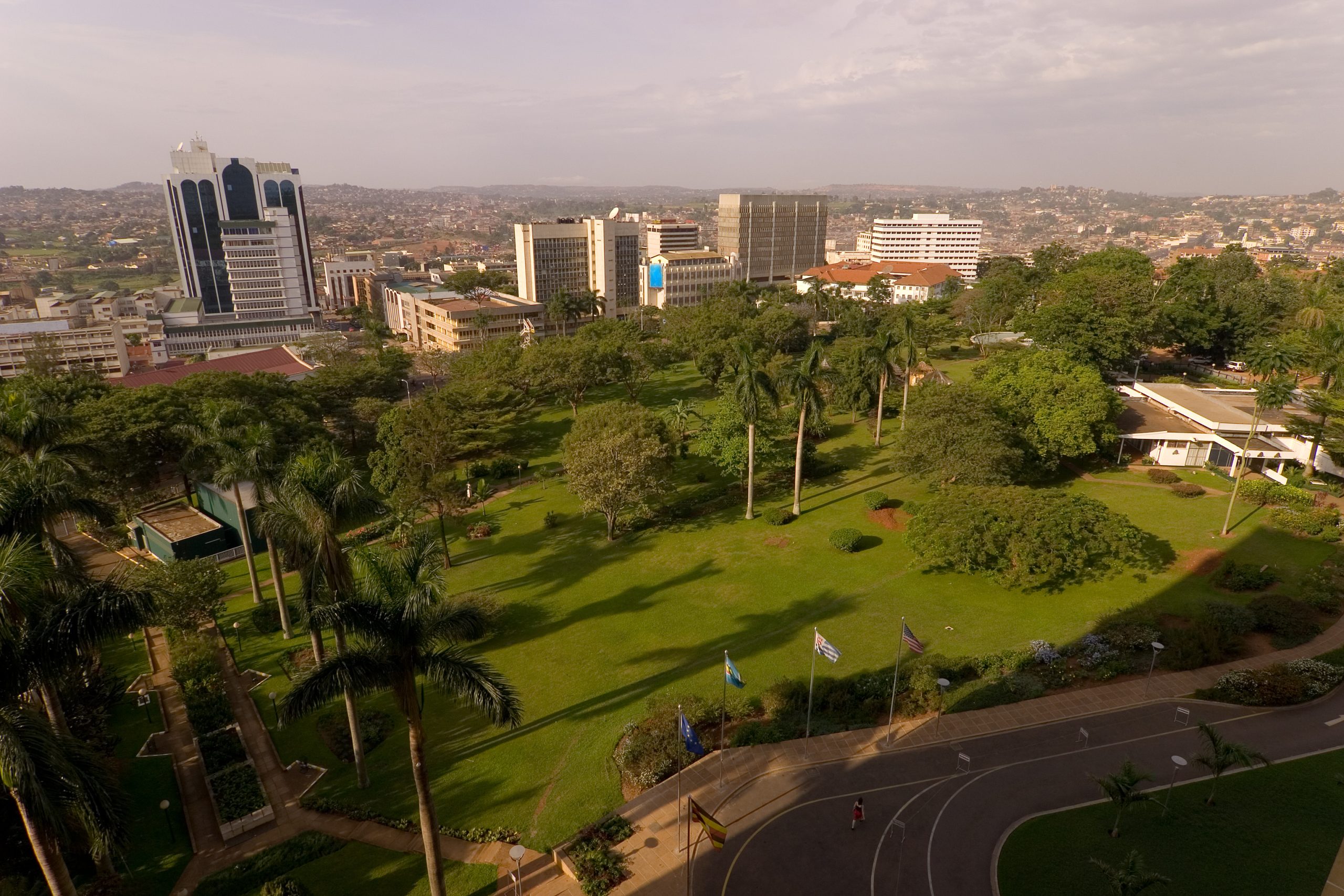 aeriel view of Kampala City