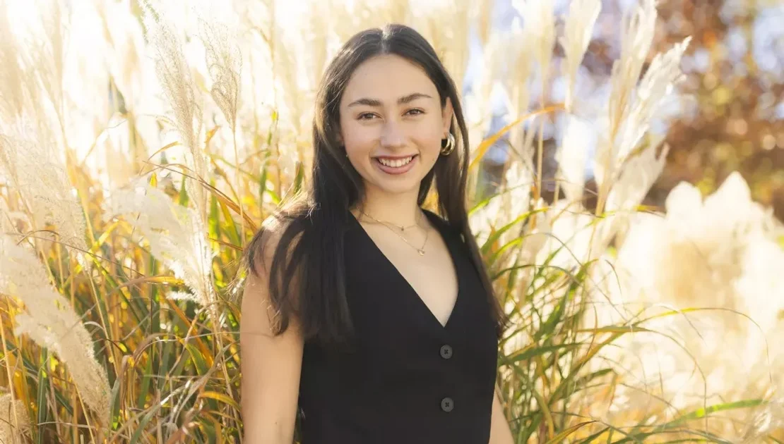 Vera Allue, a first-year U of T Mississauga student from Spain, is heading to the 29th United Nations Climate Change Conference in Azerbaijan (photo by Nick Iwanyshyn)